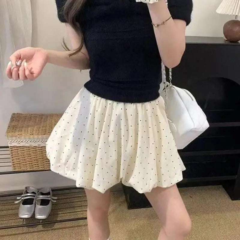High Waist Cloud Bubble Puffy Mini Skirt – Elegant A-Line Puffy Mini Skirt Axl