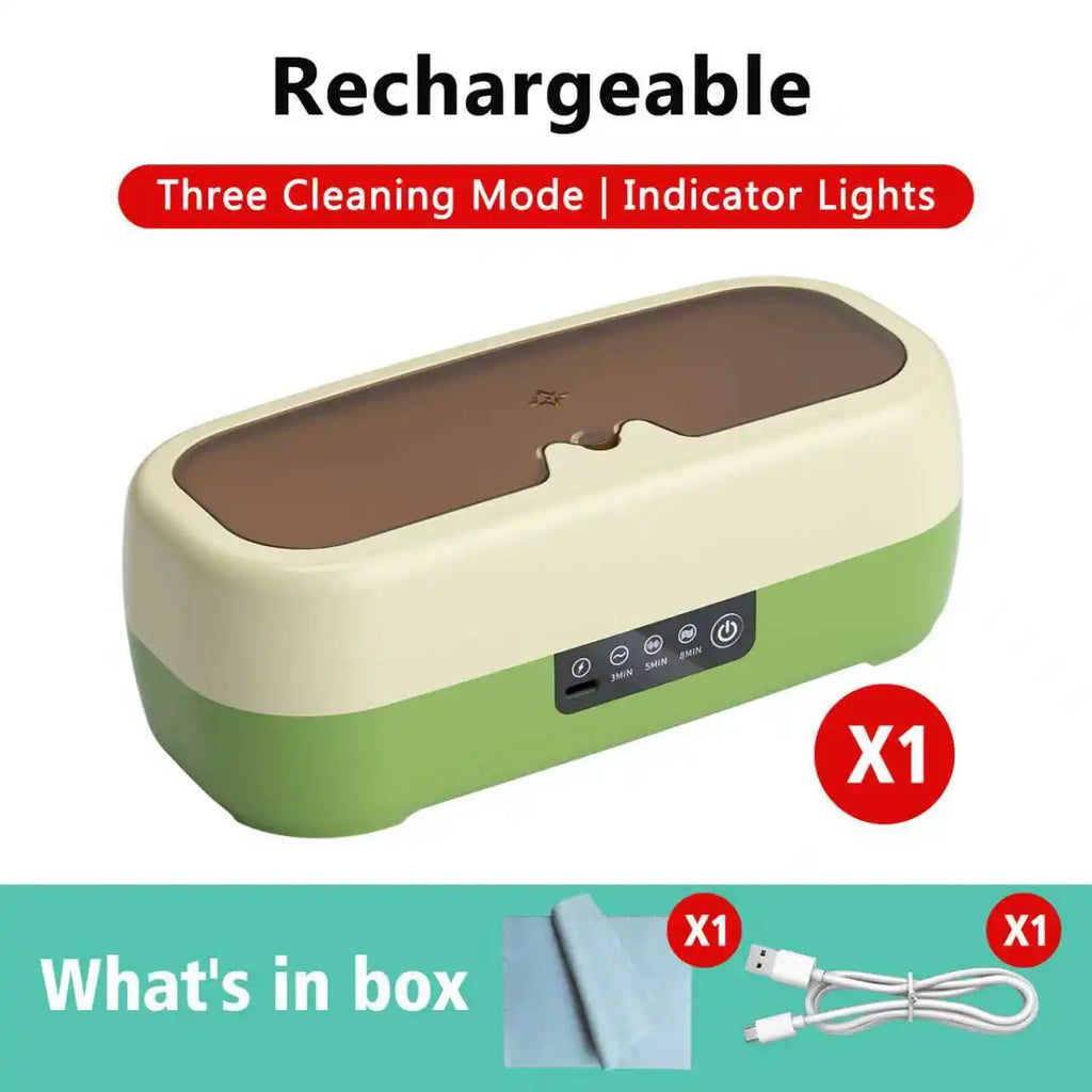 Ultrasonic Jewelry Cleaner – 3 Modes & Smart Timer | CE Certified Ultrasonic Cleaner Axl Rechargebale