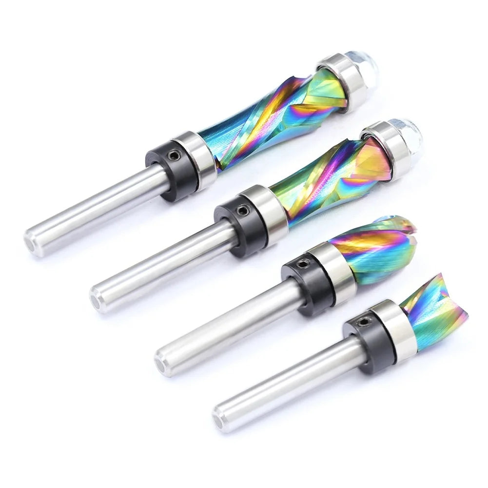 Solid Carbide Trimming Router Bit 1/4" Shank | Wood & MDF Carbide Router Bit Axl