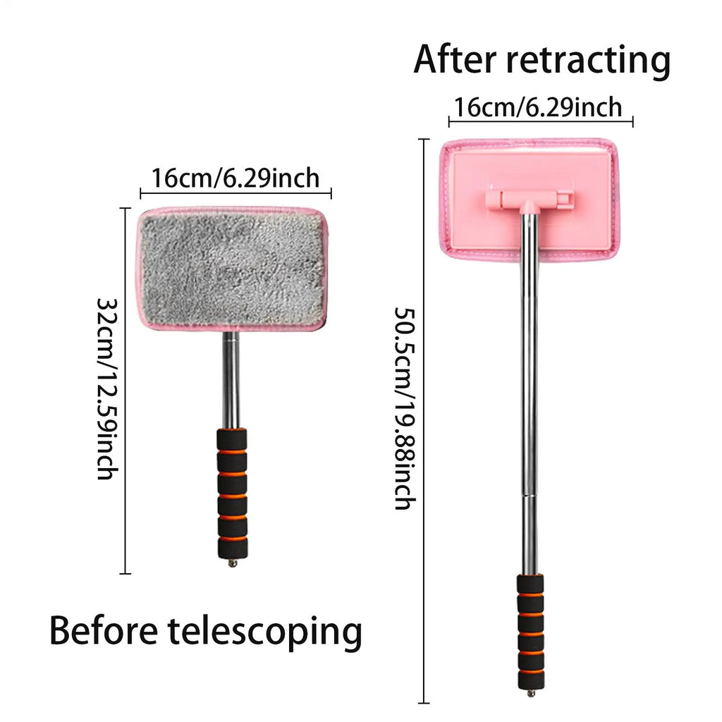 Microfiber Car Window Cleaner Tool – Telescopic Glass Brush Car Window Cleaner Axl