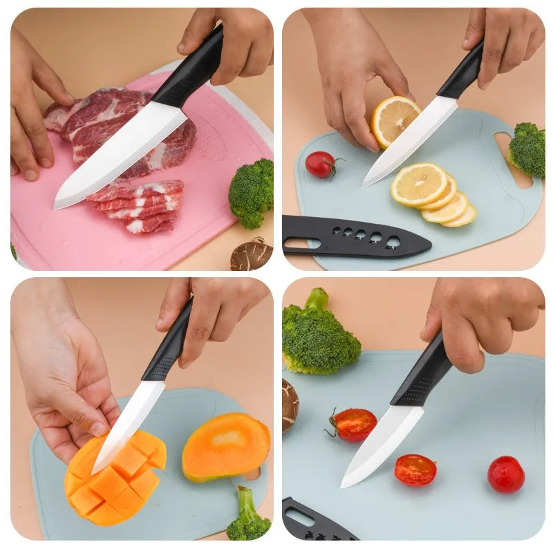 Ceramic Paring Knife 3/4/5 Inch with Cover – Rust-Free Blade Ceramic Paring Knife Axl