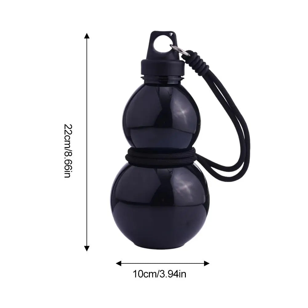 Gourd Water Bottle 750ml – Retro Chinese Design with Strap Sports Water Bottle Axl