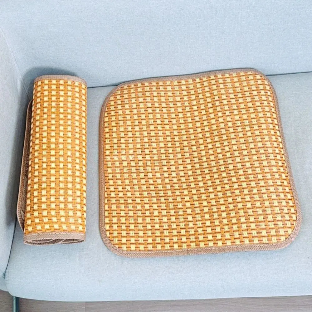 Bamboo Cooling Seat Cushion – Breathable Non-Slip Chair Mat Bamboo Seat Cushion Axl