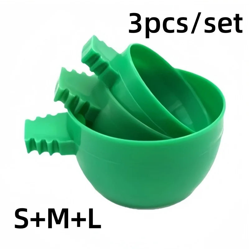 3-Pack Bird Feeder Bowls – Parrot & Pigeon Cage Cups Bird Feeder Cup Axl 3pcs