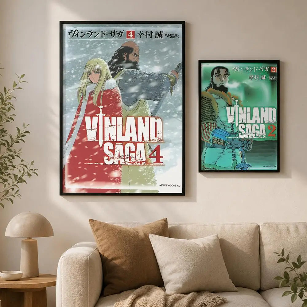 Vinland Saga Poster – Self-Adhesive Waterproof Wall Art Print Wall Art Poster Axl