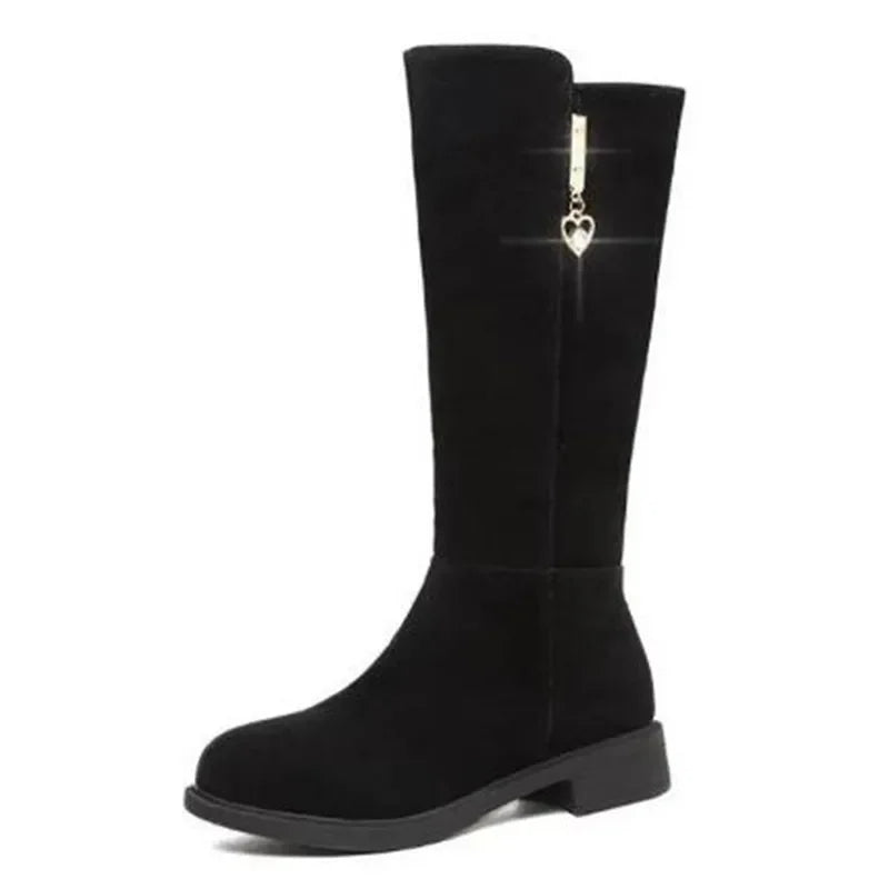 Women's Warm Plush Snow Boots – Side Zip Knee-High Winter Women's Winter Boots Axl