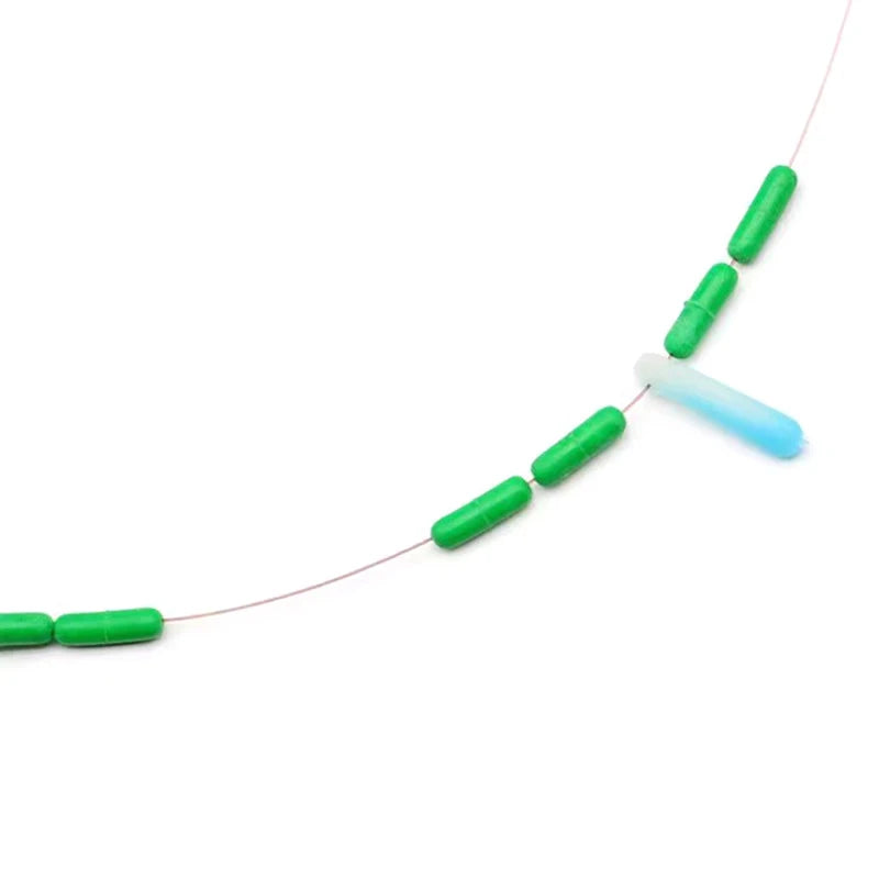 300 Pcs Silicone Fishing Bobber Stoppers & Space Bean Connectors Fishing Bobber Stopper Axl