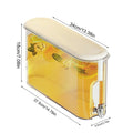 4L Fridge Drink Dispenser – Sealed Leak-Proof Spigot, Food Grade Beverage Dispenser Axl Transparent
