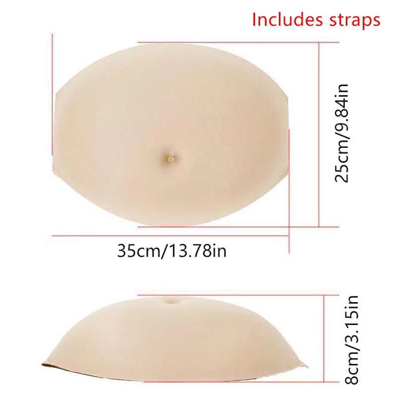 Fake Pregnancy Belly – Lightweight Breathable Foam Bump Costume Costume Belly Bump Axl M