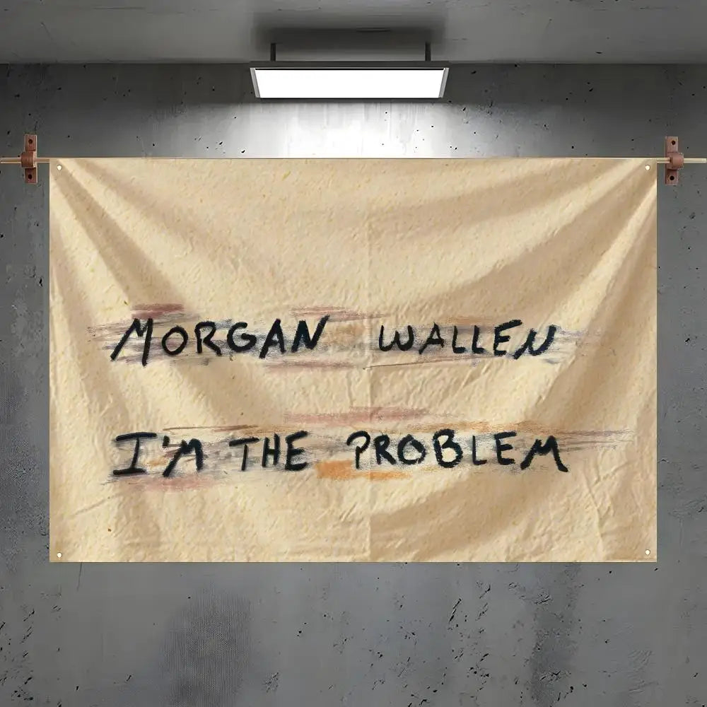 Morgan Wallen Fan Flag – Indoor & Outdoor Concert Wall Banner Fan Art Flag Axl White1 60x90cm