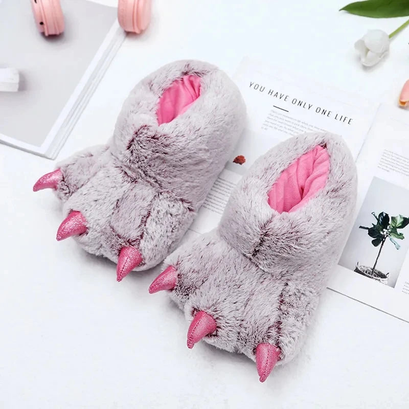 Zebra Faux Fur Slippers Unisex Sizes 36–45 | Lorilury Indoor Slippers Axl Light Pink 42