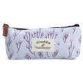 Floral Canvas Pencil Case Zipper Pouch – School & Office Pencil Case Pouch Axl Blue