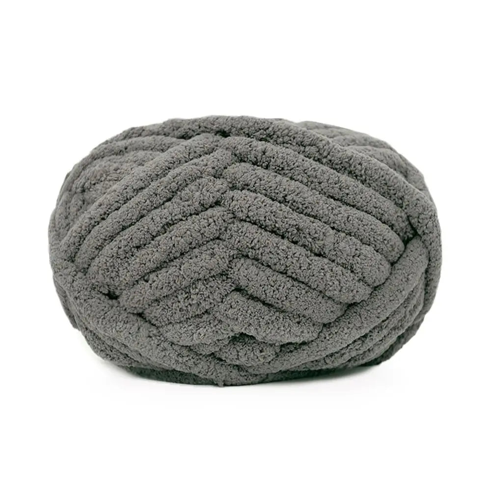 226g Chunky Crochet Yarn Ball – Thick Polyester for Blankets & DIY Chunky Crochet Yarn Axl Dark grey