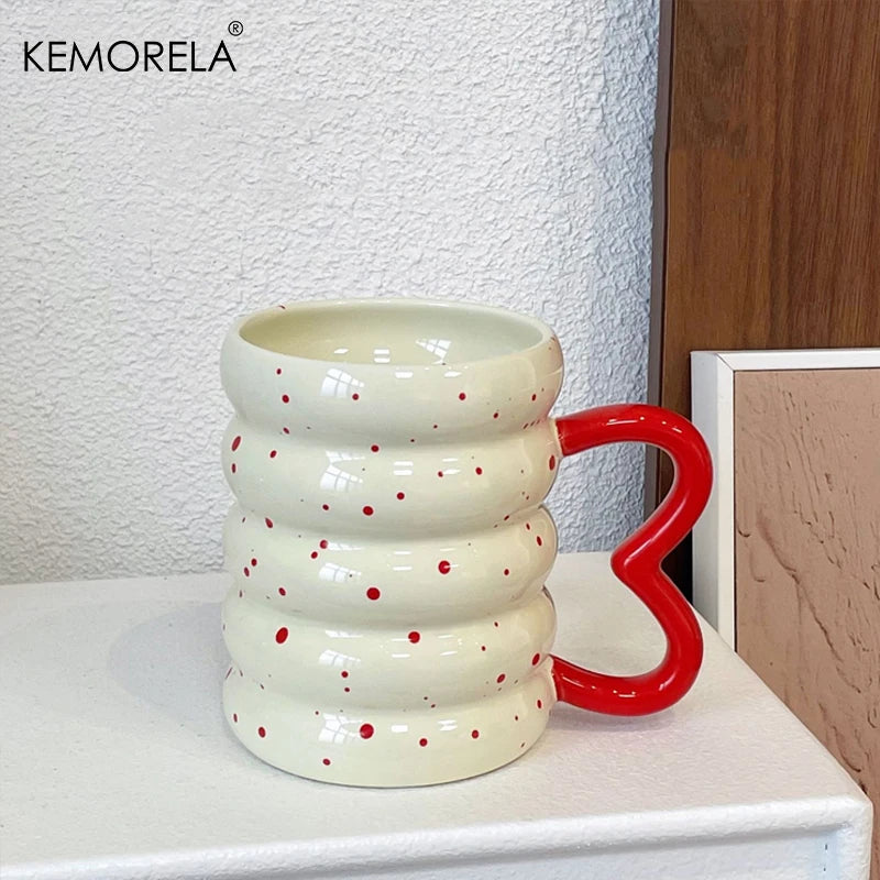 KEMORELA Caterpillar Ceramic Mug – Cute Coffee & Tea Cup Ceramic Novelty Mug Axl