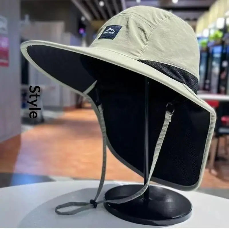 UPF Sun Protection Fisherman Hat – Lightweight Quick-Dry Cap Bucket Fisherman Hat Axl Green A4