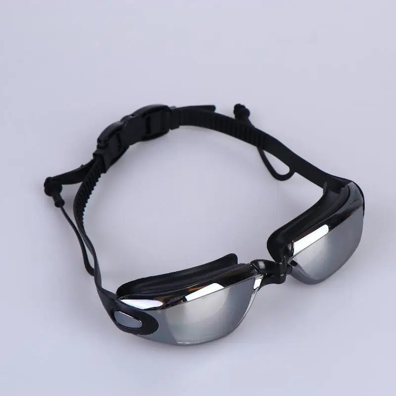 HD Anti-Fog Swimming Goggles – Silver-Plated Small Frame Swimming Goggles Axl Black