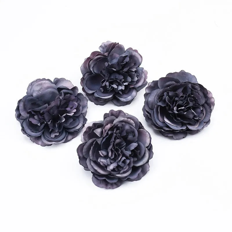 Silk Peony Artificial Flower Heads 5/10 Pcs – Wedding & Home Decor Artificial Silk Flowers Axl 8 10pieces