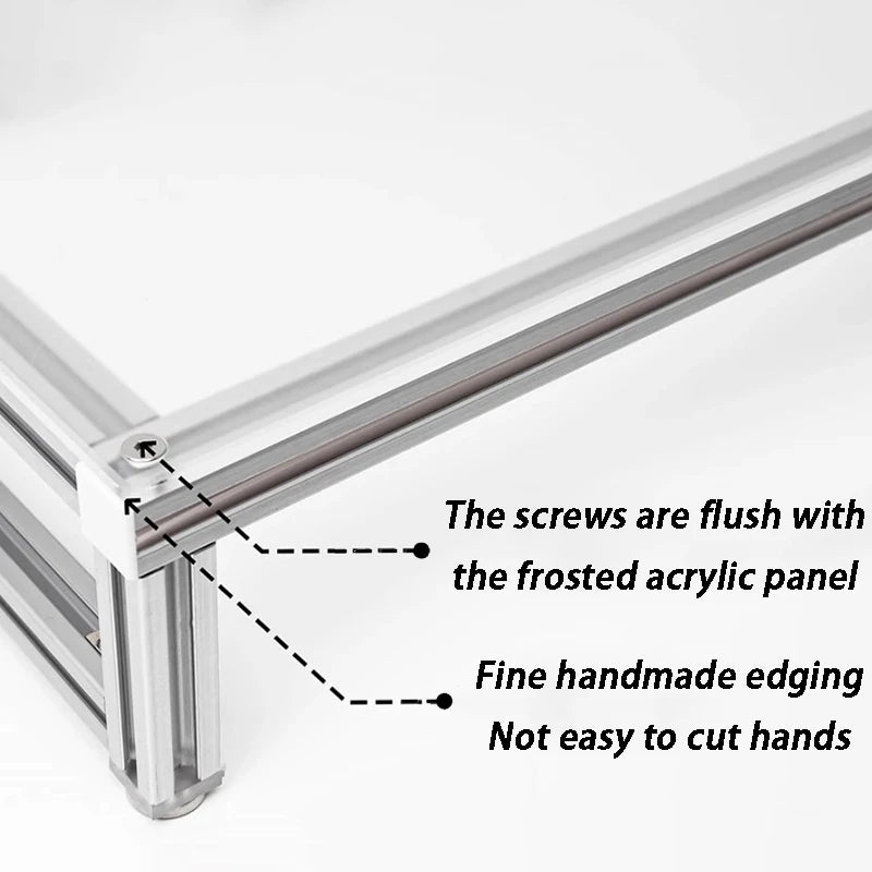 Acrylic & Aluminum Modular Monitor Riser Stand | Desk Organizer Monitor Riser Stand Axl