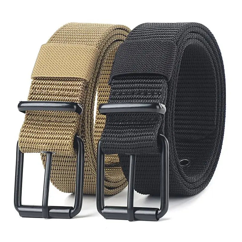 Unisex Canvas Eyelet Belt – Pin Buckle Jeans & Sports Belt Canvas Eyelet Belt Axl
