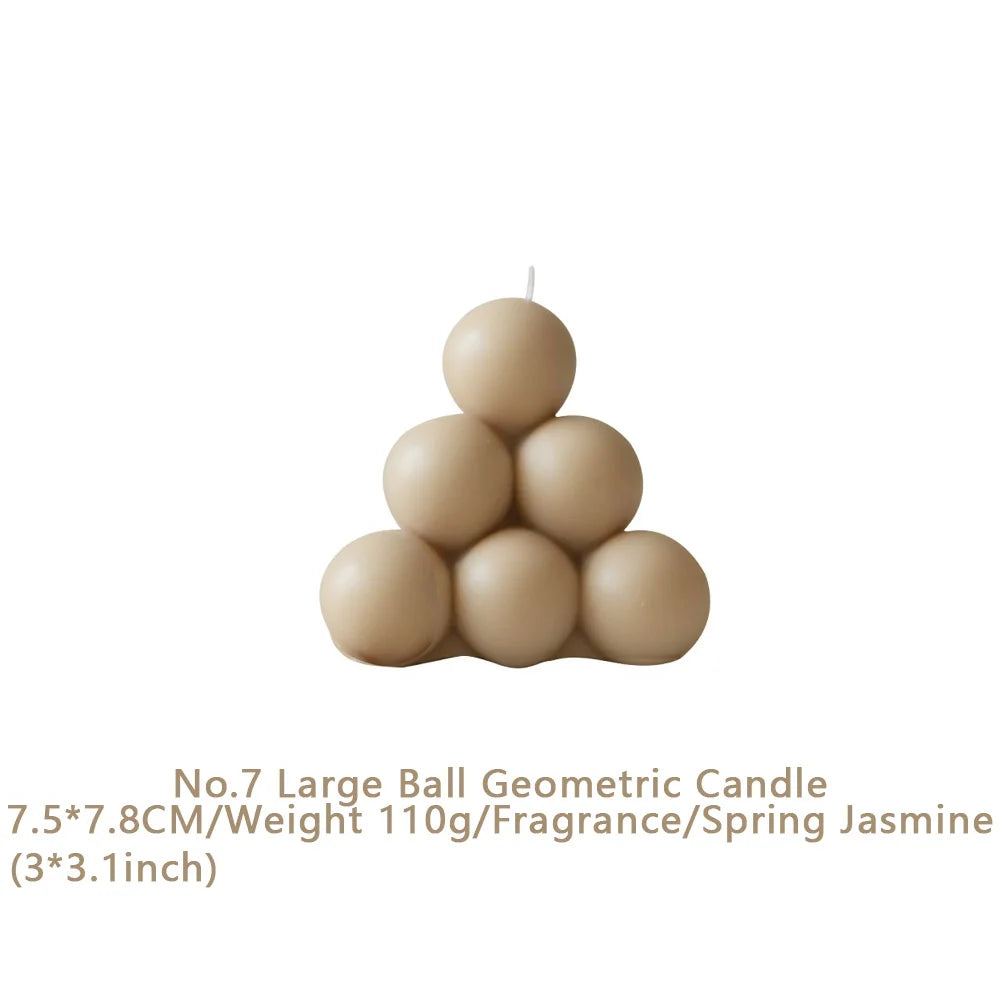 Handmade Soy Wax Scented Candles – Geometric Home Décor Gift Scented Candle Axl large Yellow