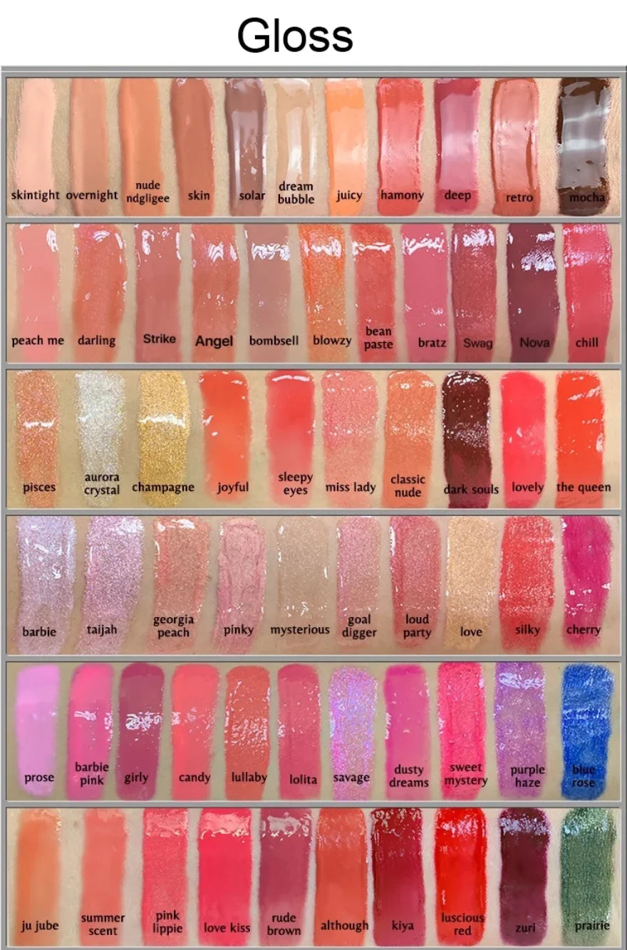 162 Shades Private Label Lip Gloss | Vegan Custom Logo OEM Private Label Lip Gloss Axl