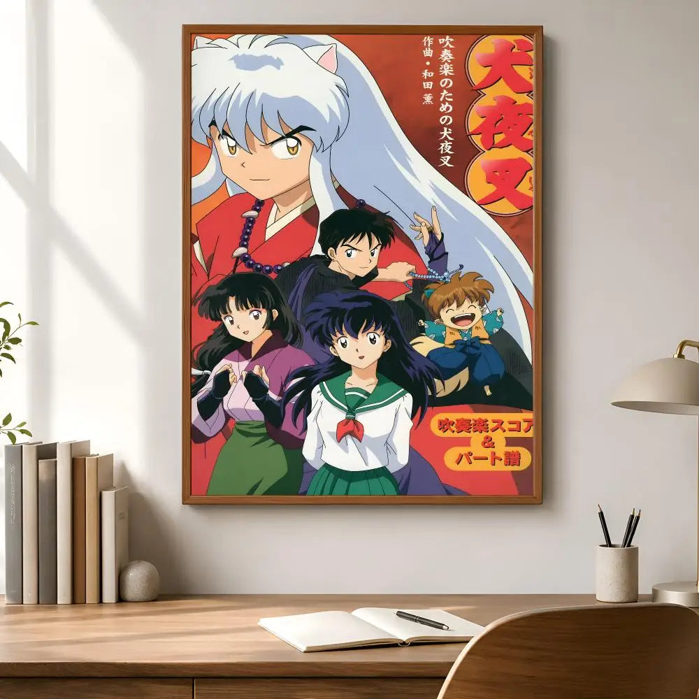 Inuyasha Waterproof PVC Poster Stickers – Anime Wall Décor Anime Wall Sticker Axl