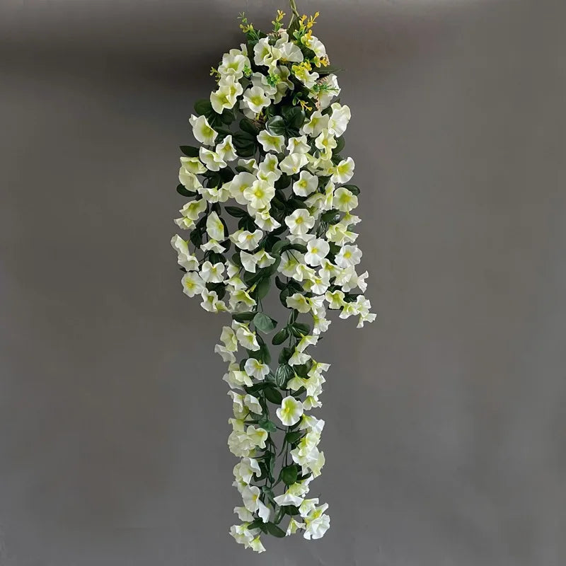 Silk Morning Glory Artificial Wall Hanging Flower Bouquet 85cm Artificial Flower Bouquet Axl 01