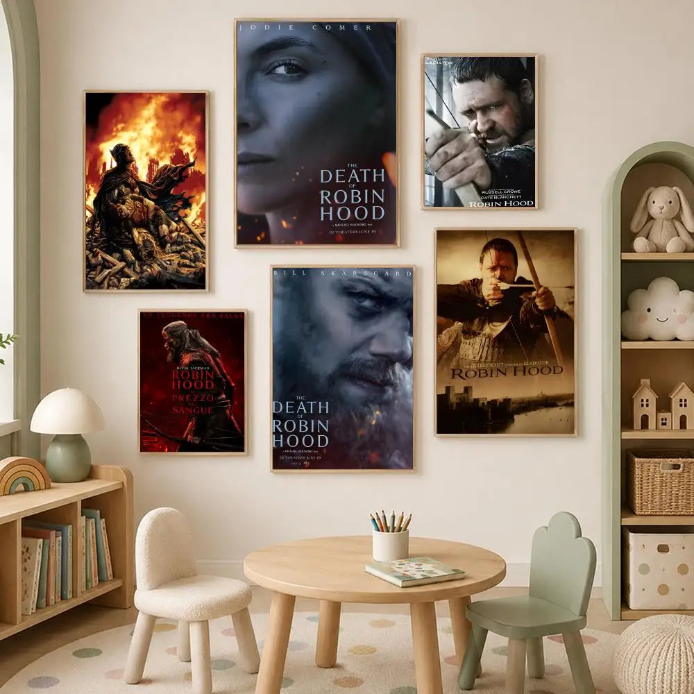 Death of Robin Hood Movie Poster – HD Self-Stick PVC Wall Art Movie Wall Poster Axl