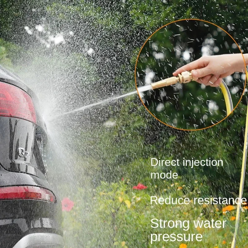 Brass High Pressure Garden Hose Spray Nozzle & Quick Connect Garden Spray Nozzle Axl