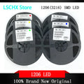 3000pcs 1206 SMD LED Diodes Reel – Red Green Blue White Yellow SMD LED Diodes Axl Red