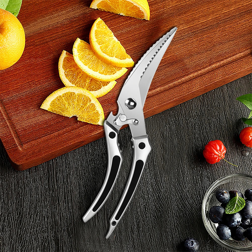 Professional Stainless Steel Kitchen Scissors & Heavy-Duty Shears Kitchen Scissors Axl Cooking Scissors