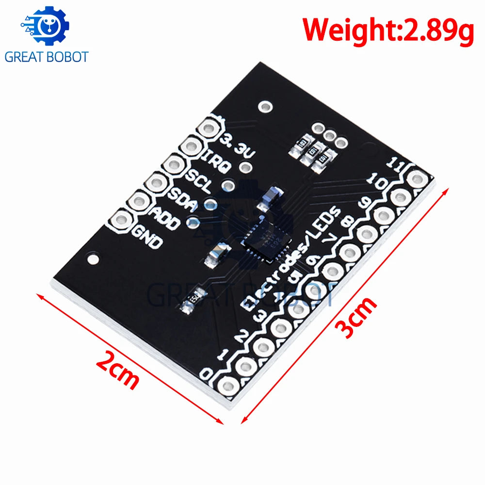 MPR121 Capacitive Touch Sensor Module – I2C Arduino Keyboard Touch Sensor Module Axl