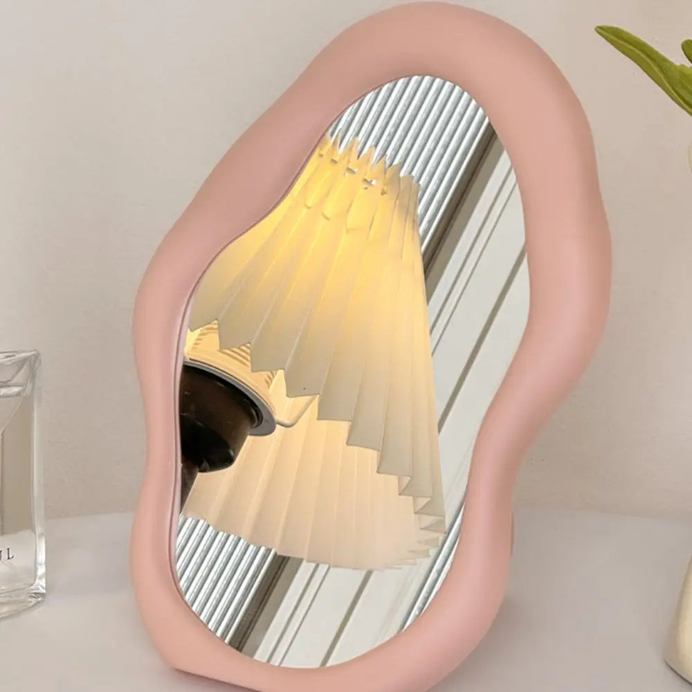 Cloud-Shaped Makeup Mirror – Decorative Standing Dresser Mirror Decorative Vanity Mirror Axl Pink