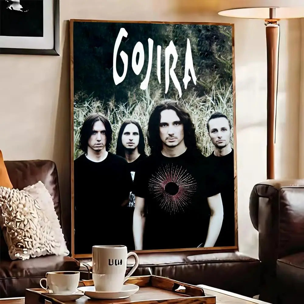Gojira Band Canvas Wall Art Poster – Unframed Home Decor Canvas Wall Art Axl