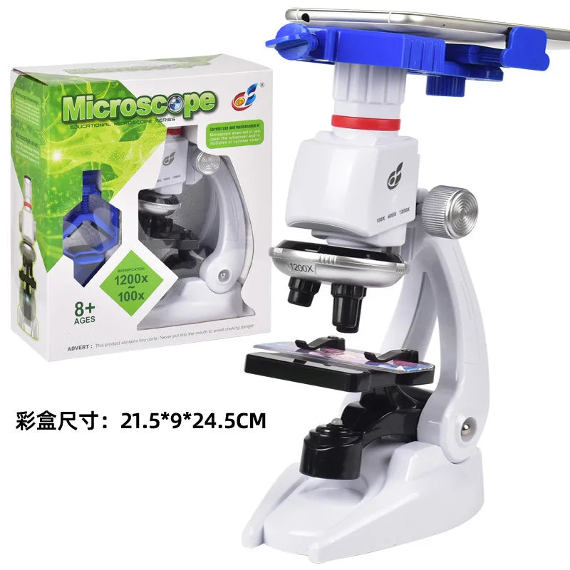 Kids' Biology Microscope Lab Science Kit – STEM Gift for Children Kids Science Kit Axl C2156