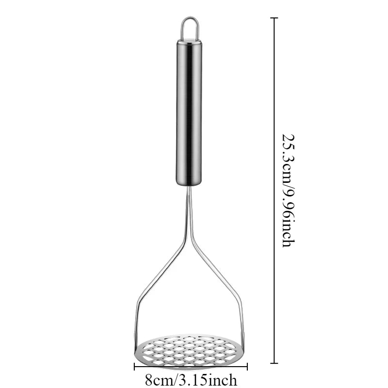 Stainless Steel Mesh Potato Masher – Kitchen Vegetable Tool Potato Masher Axl 1PC