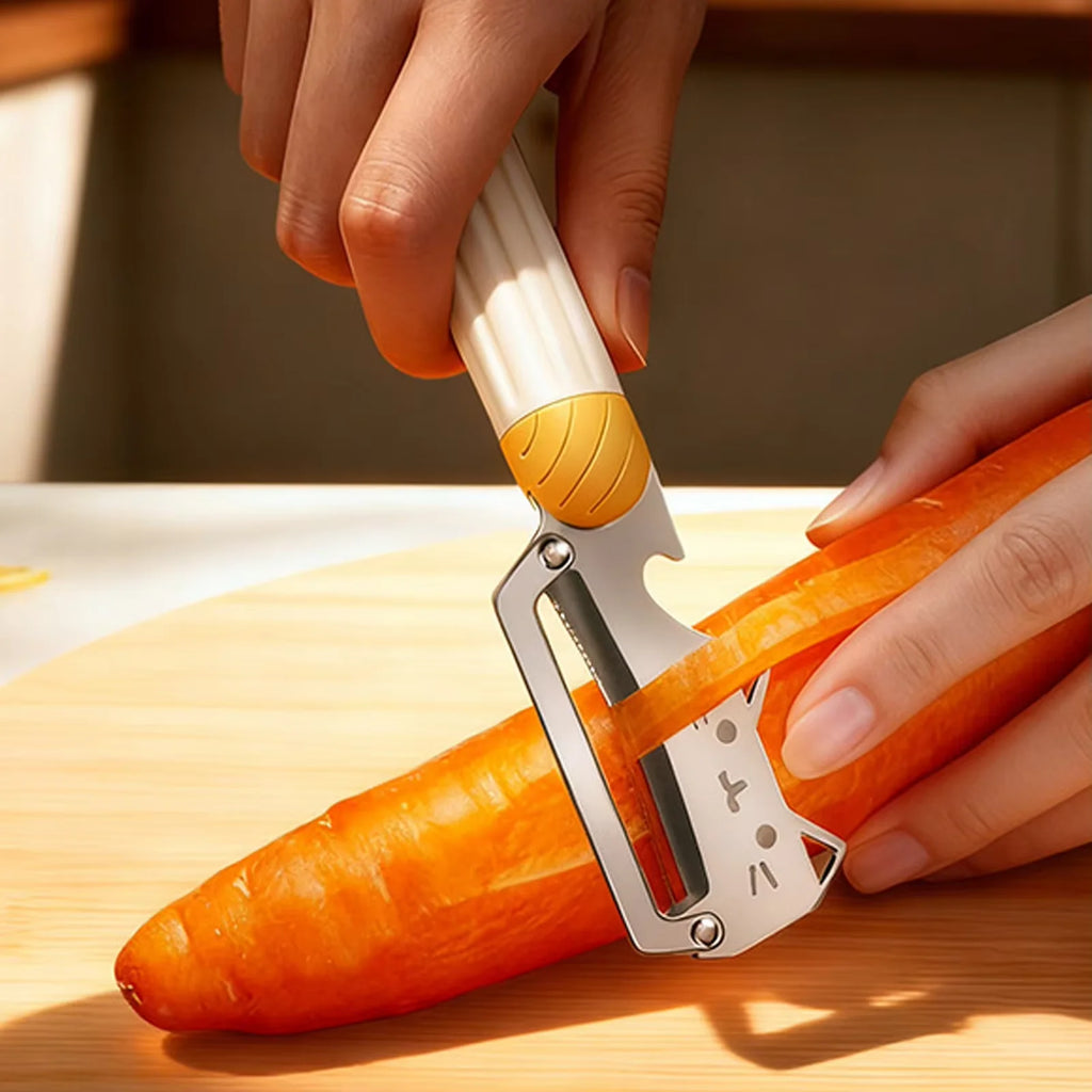 Stainless Steel Fruit & Vegetable Peeler with Bottle Opener Fruit & Vegetable Peeler Axl