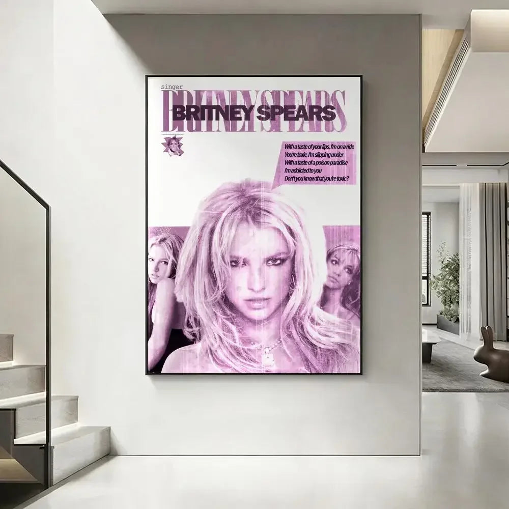 Britney Spears HD Wall Poster – Waterproof Aesthetic Art Print Wall Art Poster Axl