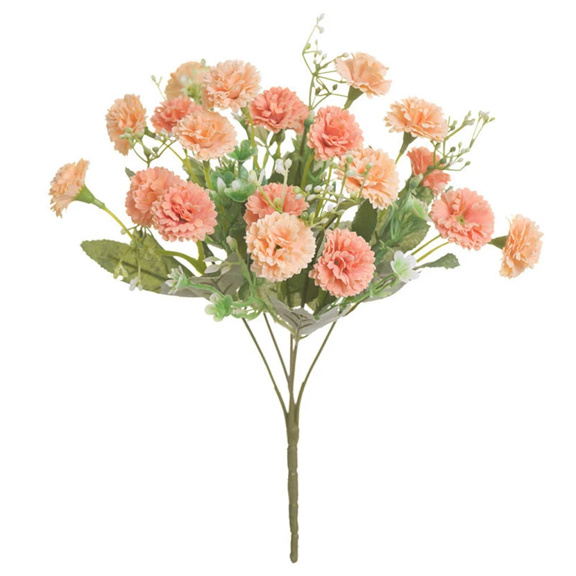 Silk Artificial Hydrangea Flowers – Wedding & Home Décor Artificial Flowers Axl orange 1pc