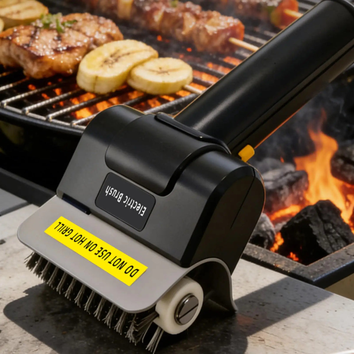 Electric BBQ Grill Brush – USB Rechargeable Wire Bristle Cleaner Electric Grill Brush Axl Default Title