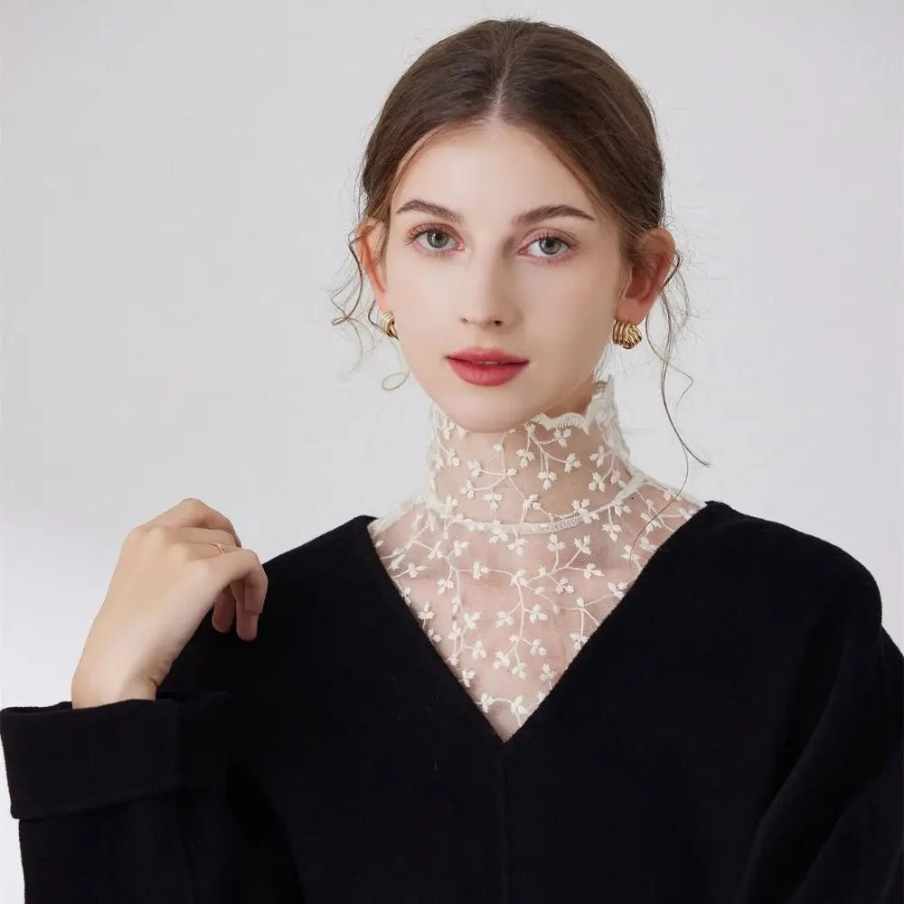 Women's Detachable Ruffle Collar – Removable Cotton Fake Collar Detachable Collar Axl