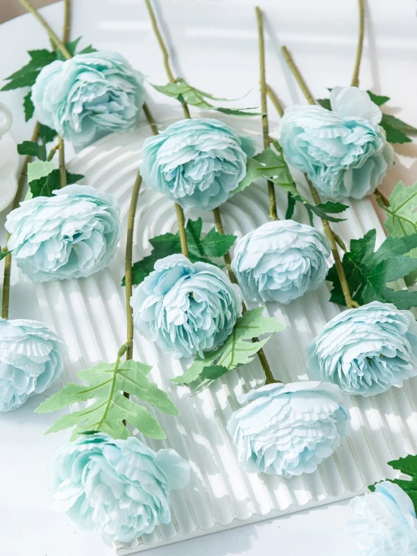 Silk Peony Artificial Flowers 5/10 Pcs – Wedding & Home Decor Artificial Flowers Axl Color 3 10 pcs
