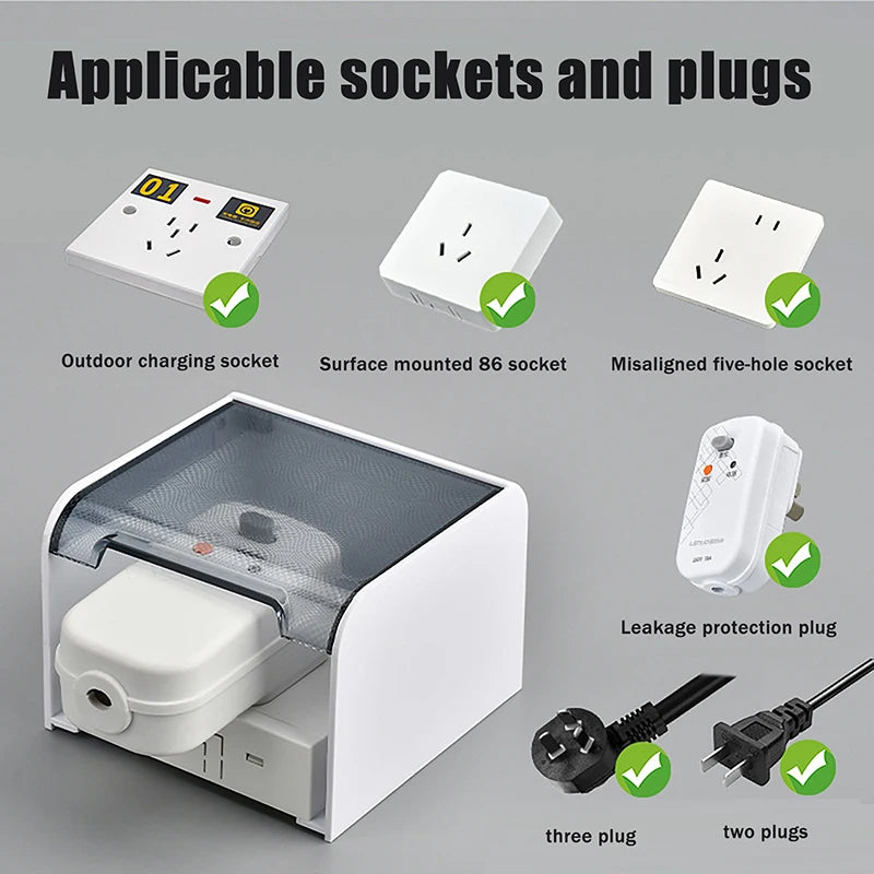 Waterproof Outlet Cover 86 Type – Splash-Proof Socket Box Outlet Cover Axl