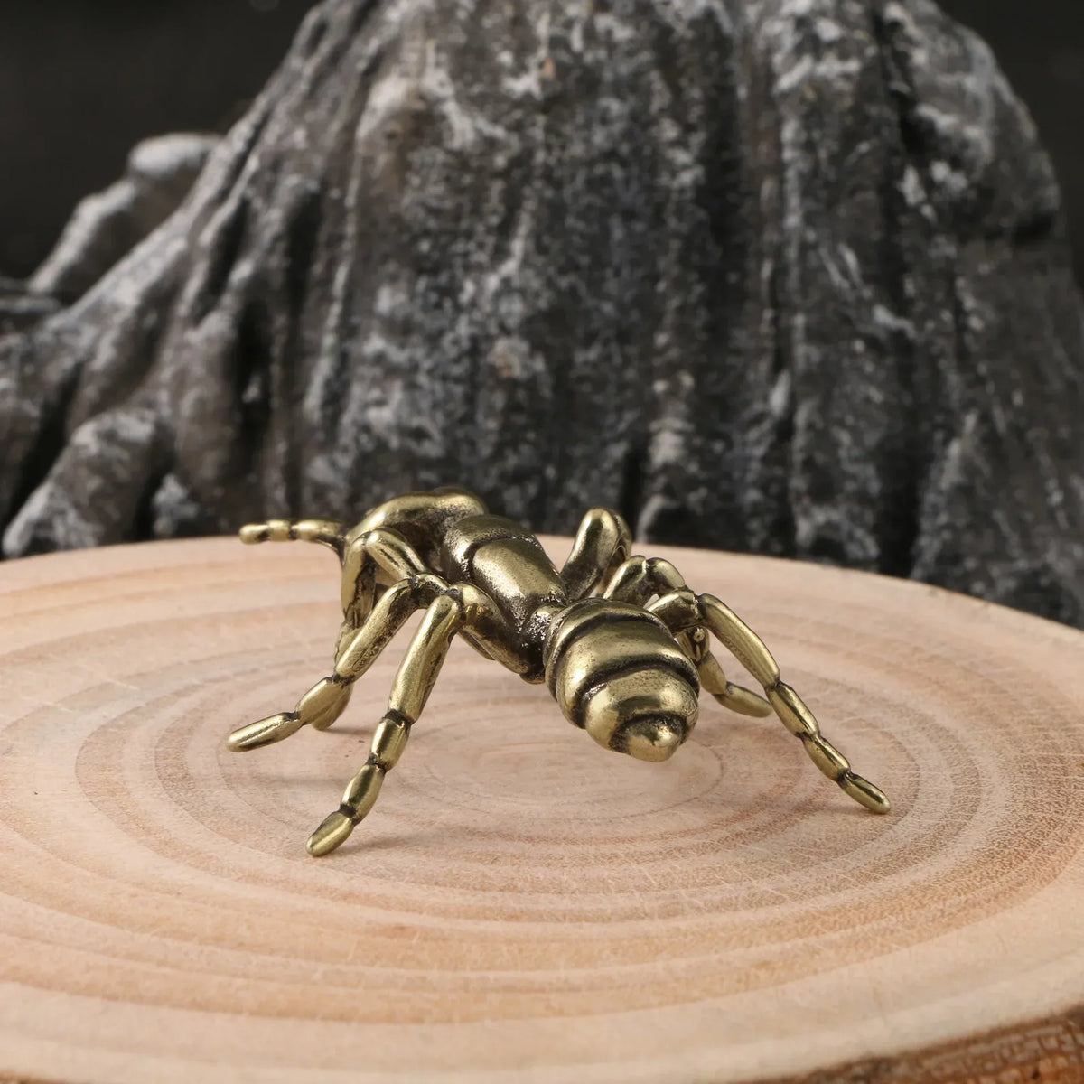 Brass Ant Figurines – Miniature Copper Insect Desk Ornament Miniature Figurine Axl