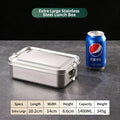 Stainless Steel Lunch Box with Lockable Clips | Metal Bento Box Bento Lunch Box Axl 1400ml