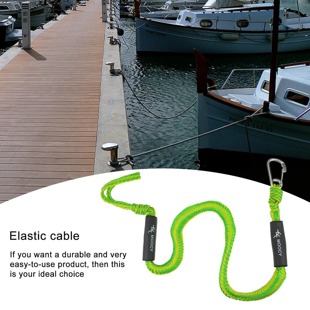 Elastic Bungee Dock Line with D-Ring Buckle | Boat Kayak Mooring Marine Mooring Rope Axl