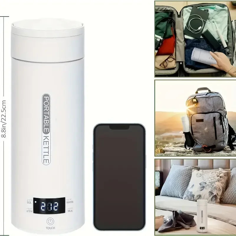 BALASHOV 500ml Travel Electric Kettle – Auto Shut-Off Mini Travel Electric Kettle Axl