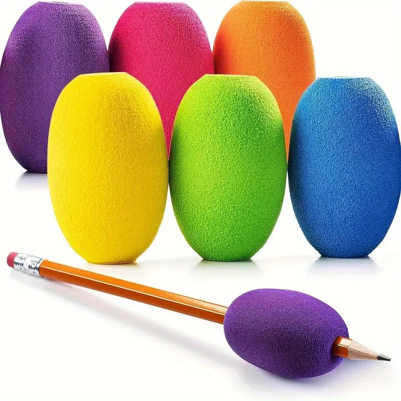 Soft Foam Pen Grip Holders – Non-Slip Ergonomic 6 & 12 Pack Pen Grip Holder Axl