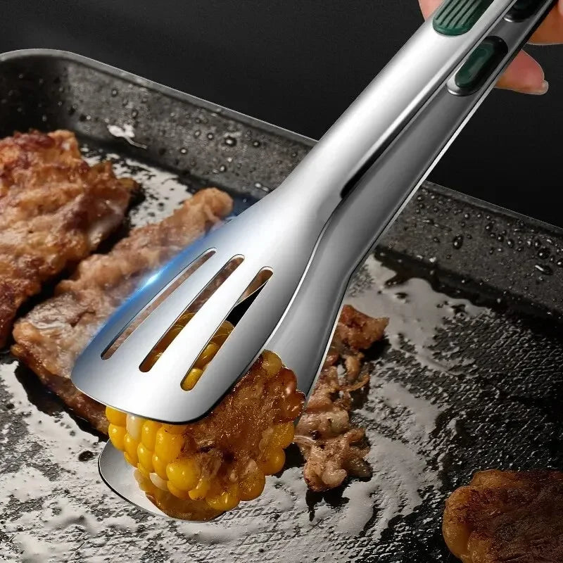 Stainless Steel Non-Slip Food Tongs – BBQ, Grill & Kitchen Kitchen Food Tongs Axl