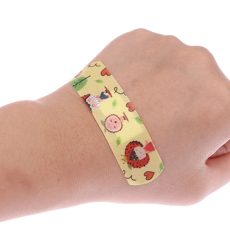 120-Pack Waterproof Cartoon Adhesive Bandages for Kids Adhesive Bandages Axl